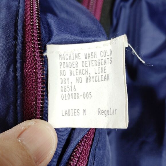 L.L. Bean Windbreaker Track Suit MEDIUM Vintage 90’s Pants Jacket Reversible Zip - Picture 6 of 15